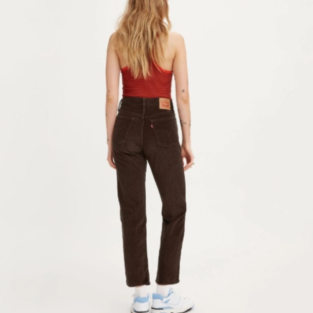 NWT Levi's Wedgie Straight Hot Fudge Corduroy